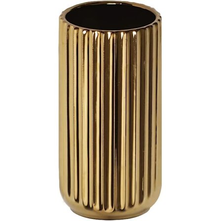 18cm Guld Keramisk Dekorativ Vase til Hjem, Fest, Bryllup C