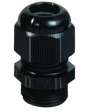 Rutab 1459899 Gjennomføring rett, svart PG48, Installasjonsmaterial