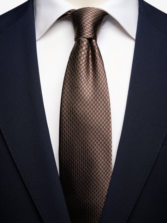 Brown Houndstooth Tie
