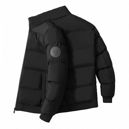 Talvitakki Miesten takki Puuvillatakki Lämmin Rento Kevyt takki musta