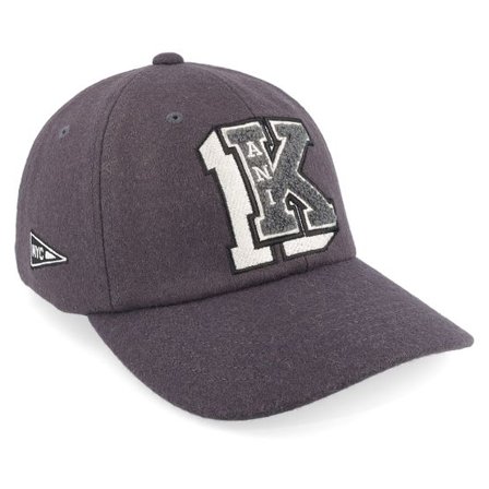 Karl Kani - Grå adjustable Keps - Retro Patch Wool Blend Cap Anthracite Adjustable @ Hatstore