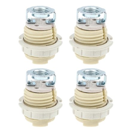 4 st Halogenlampa Sockel Praktisk G9 Keramisk Lampfot Hållare
