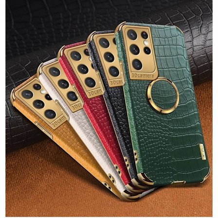 ‘Samsung Galaxy S20 Plus‘ Lyxigt Stilrent skal med ring ställ-funktion Guld