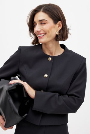 NA-KD Figursydd jacka - Lättviktsjackor - Svart - EU 32