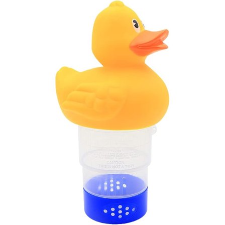 Andeformet flydende klor dispenser - Justerbar pool kemisk flyder holder 3" tabletter, til swimmingpools, boblebade & spaer