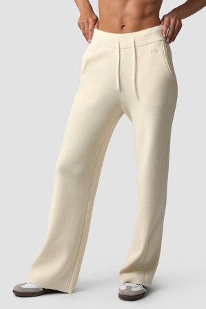 ICANIWILL - Soft Knit Oversized Pants Cream - Hosen - Damen - ICIW