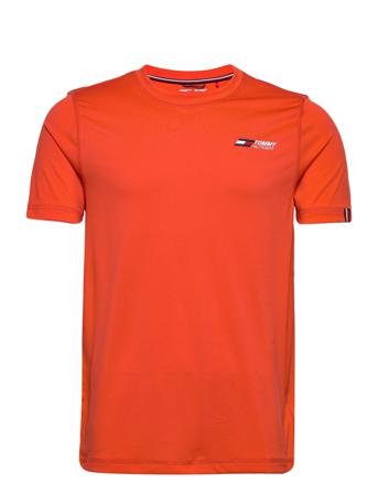 Essentials Training Big Logo Tee T-shirts Short-sleeved Oranssi Tommy Hilfiger