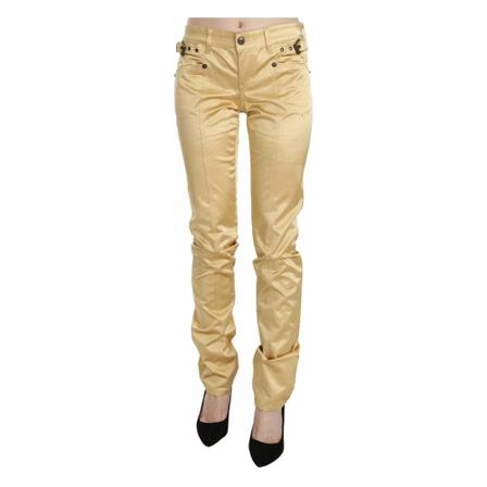 Just Cavalli Straight Byxor beige, Dam Kostymbyxor, Dam, Storlek: S