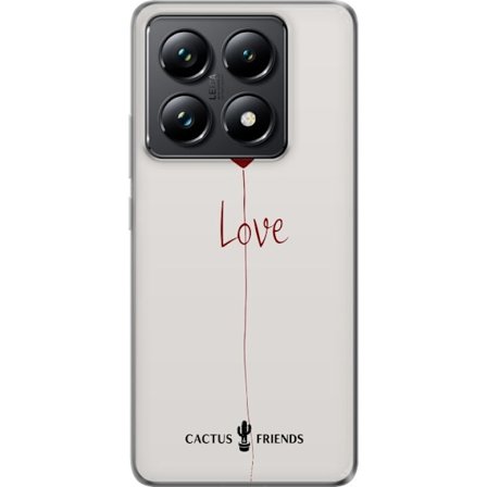 Kompatibel Mobilcover til Xiaomi Xiaomi 14T Cactus and Friends - Love Balloon Minimal