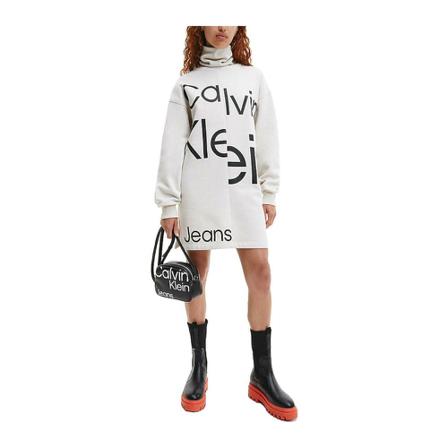 Calvin Klein - Klänningar - Vit - Dam - Storlek: Xs, Dam, Storlek: XS