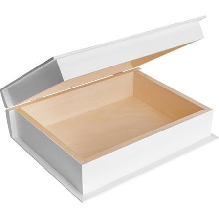 Boks Bog Kreativ Deco Hemmeligheds Boks Decoupage Hvid 24 x 19 x 7,5 cm