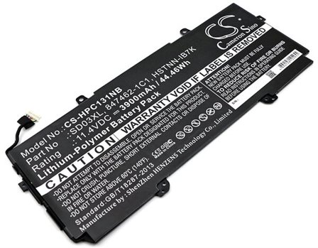 Batteri till Notebook, Bärbar dator för HP Chromebook 13 G1, Chromebook 13 G1-X8C55US m.fl.