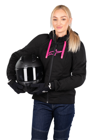 Alpinestars Stella Chrome Sport Hoodie Black/Pink M