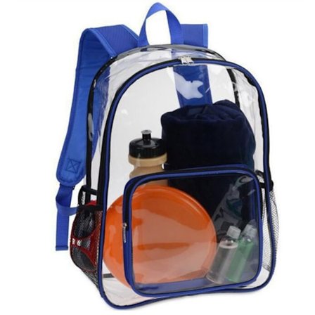 Klar ryggsäck Kraftig PVC Transparent ryggsäck