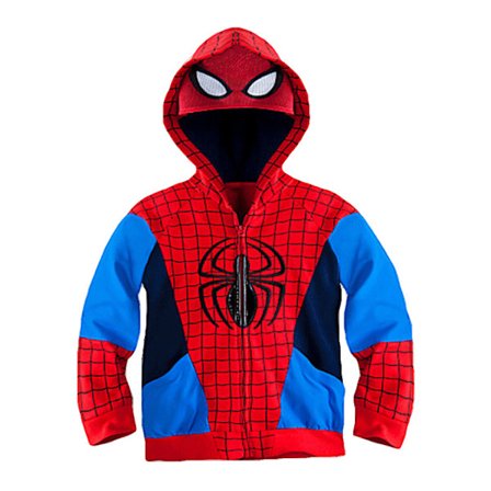 Barn Pojkar Superhjältar Spider-man Hooded Sweatshirt Zip Hooded Jacka Topp