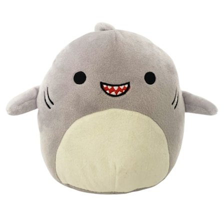 Squishmallow bamse 20CM hai grå