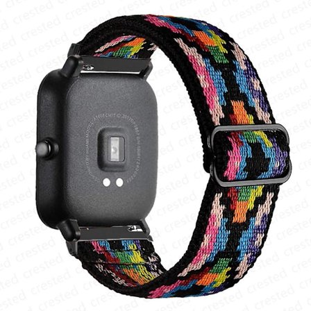 20 mm/22 mm bånd til Amazfit Gts 4//2/2e/3/gts2 Mini/gtr 4/3/pro/gtr2/47 mm/stratos Nylon elastisk urarmbånd Amazfit bipstrop