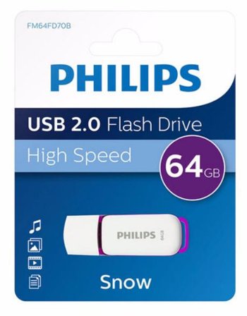 Philips FM64FD70B Snow edition 2.0 - USB-flashstasjon - 64 GB