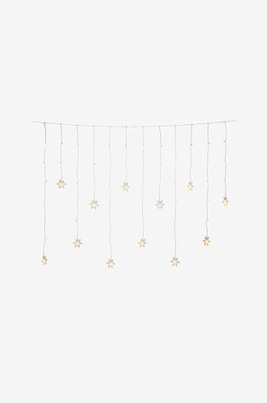 Jotex - Valoverho 12 lumihiutaleet LED 140 cm Lämmin valkoinen - Osta Ulkovalaisimet Jotex