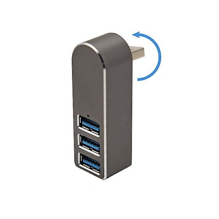 3 Portars Usb 3.0 Hub 270 Roterbar För Usb 3.0 Kompatibla Enheter SXQ