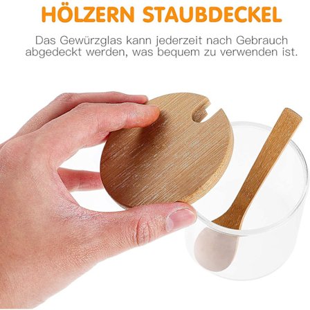 Salt Box, Rund Kryddbehållare Med Snurrande Lock