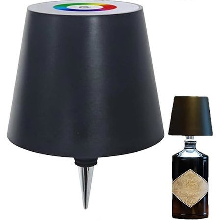 Langaton pullolamppu RGB/3 väriä himmennettävä Pridola langaton pullolamppu, ladattava hengitysvalotila kosketus langaton pöytälamppu