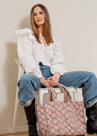 MISSMAYA - Lakshmi Blouse Pure White - L