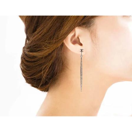 Chanel Vintage, Pre-owned Metal chanel-jewelry Grijs, Dames, Maat:ONE Size