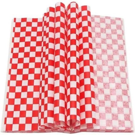 Ruudulliset voipaperiservetit puuvillaa, 30,5 cm x 30,5 cm, 50 arkkia, monivärinen