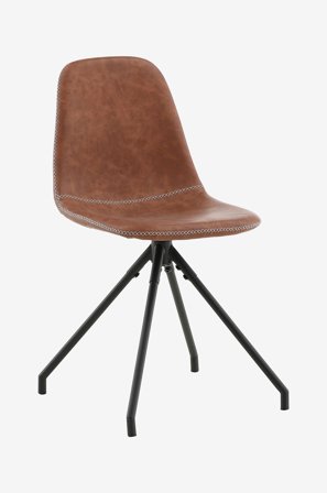 Venture Home - Matstol Penally Konstläder, 2-pack - Brun - Stolar - Från Homeroom