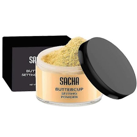 Sacha Buttercup Setting Powder - Finmalt og blitzvennlig