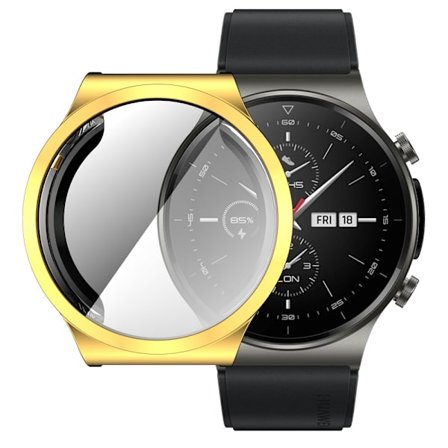 Heltäckande TPU Skal Huawei Watch GT 2 Pro Guld
