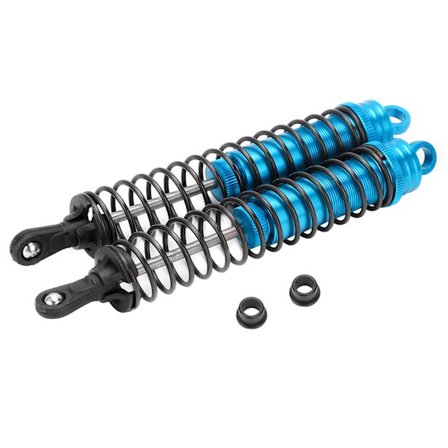 2 stk RC 144mm oliefyldt justerbar støddæmper til HSP / HPI / AXIAL 1/8 RC bil Blå
