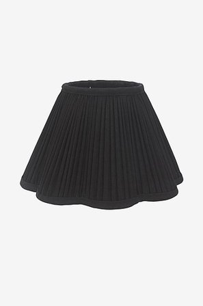 Jotex - Siv Plissé 25 Cm Svart Toppringskärm - Köp Lampskärmar hos Jotex