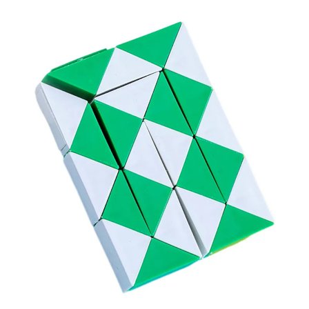 6 brikker Folding Magic Snake Linjal Puzzle Antistress Cube Educational Toy