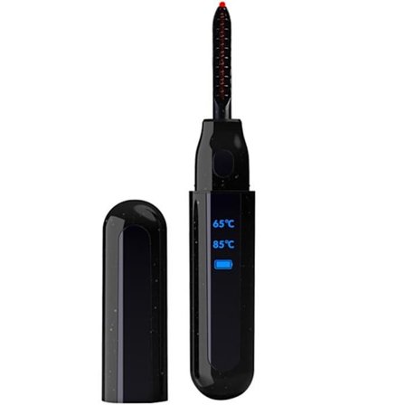 Opvarmet elektrisk øjenvippebukker, mini bærbar værktøj med LCD-skærm, langvarige resultater.