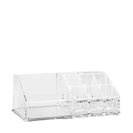 Åhléns Home Läppstiftförvaring SALTSJÖN 9 fack Badrumstillbehör Transparant ONESIZE