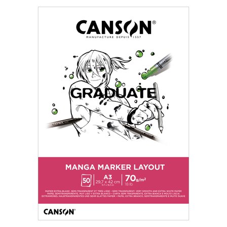 Graduate Manga Marker Layout Pad A3 70 g