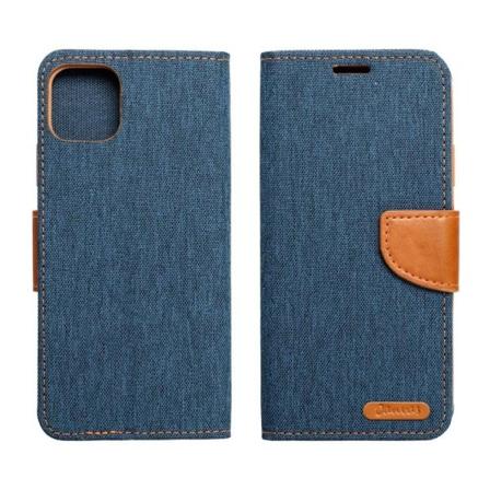 Xiaomi Redmi Note 12 Pro 5G Plånboksfodral Canvas - Marinblå