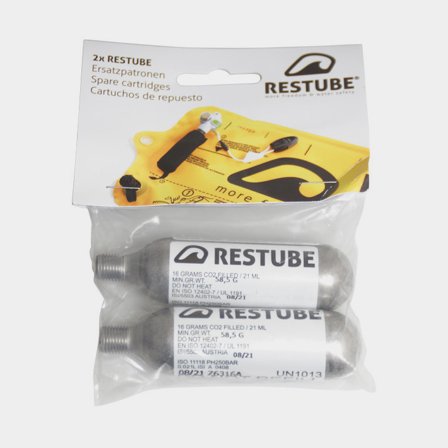 Sada pro opětovné nabití pro nafukovací plovací vestu Restube, pro Restube PFD 75N + CO2 bombičky 2 x 16 gramů