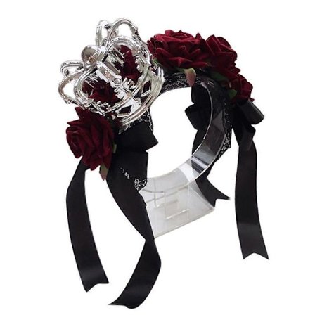 Krone Sau Horn Hårbøyle Bånd Sløyfe Blomster Blonde Hodebånd Halloween Utstyr