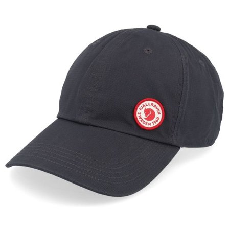 Fjällräven - Grå unconstructed Keps - Logo Cap Dark Grey Dad Cap @ Hatstore