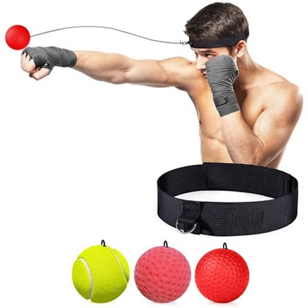 Pannebånd og 3 Boxballer for Pannebånds-boksing