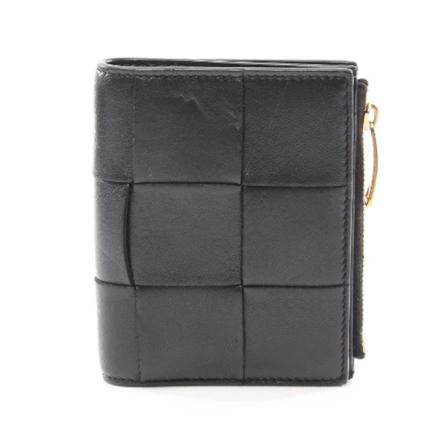 Bottega Veneta Vintage, Pre-owned Leather wallets Zwart, Dames, Maat:ONE Size