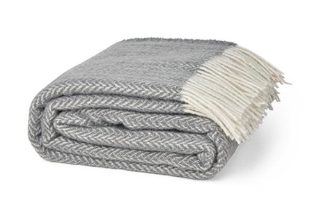 Elvang Hope-Ukraine Ullpledd 130x200 grå