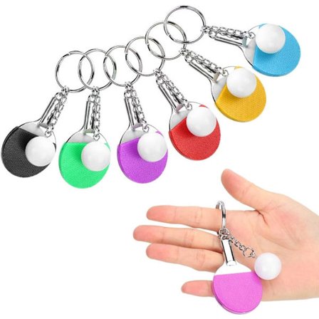 6-osainen avaimenperä mini pöytätennismaila Avaimenperä Pöytätennis