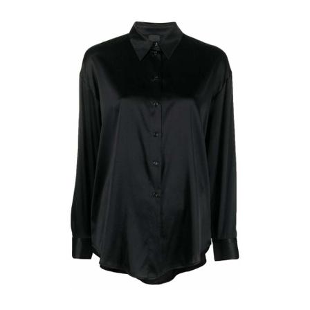 Pinko - Skjortor - Svart - Dam - Storlek: M, Dam, Storlek: M