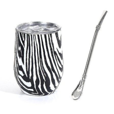 Moderne Mate Kop og Bombilla Yerba Mate Kop Dobbeltvægget Rustfrit Stål Swig