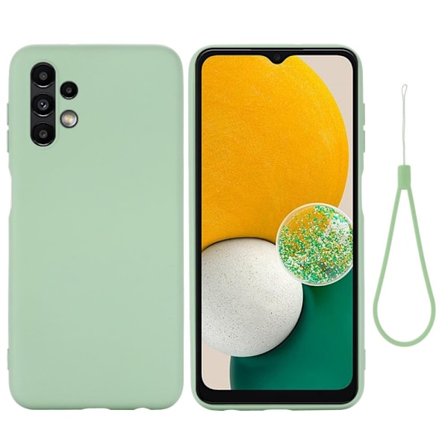 Matte Liquid Samsung Galaxy A13 4G silikone cover - Grøn