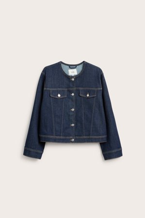 Kappahl | Kort jeansjakke | Mørk denim